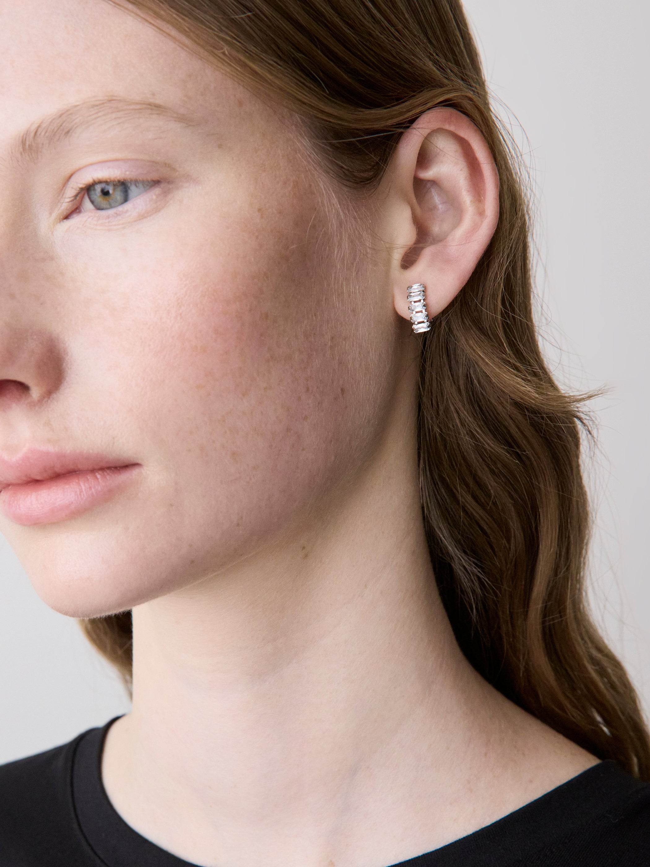 Boucles d'Oreilles à Pendentifs en Zircons