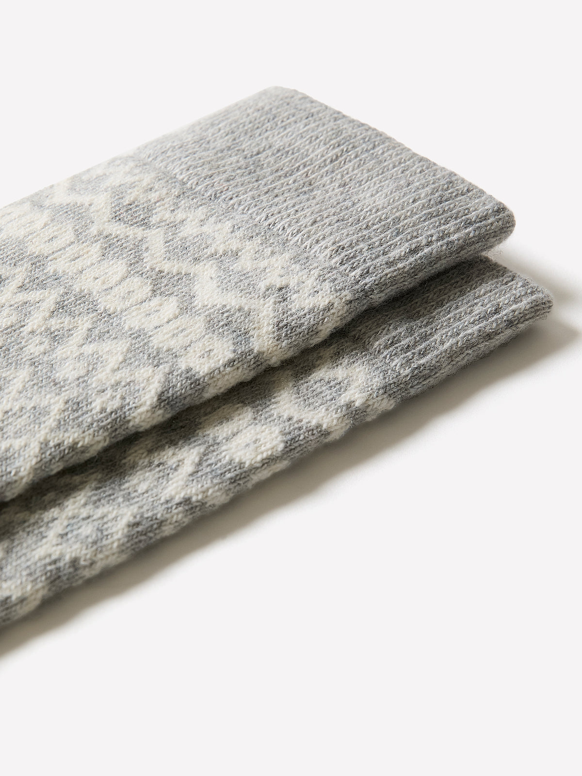 Fair-Isle Chunky-Knit Socks