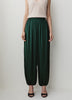 Satin High-Rise Balloon-Leg Pant