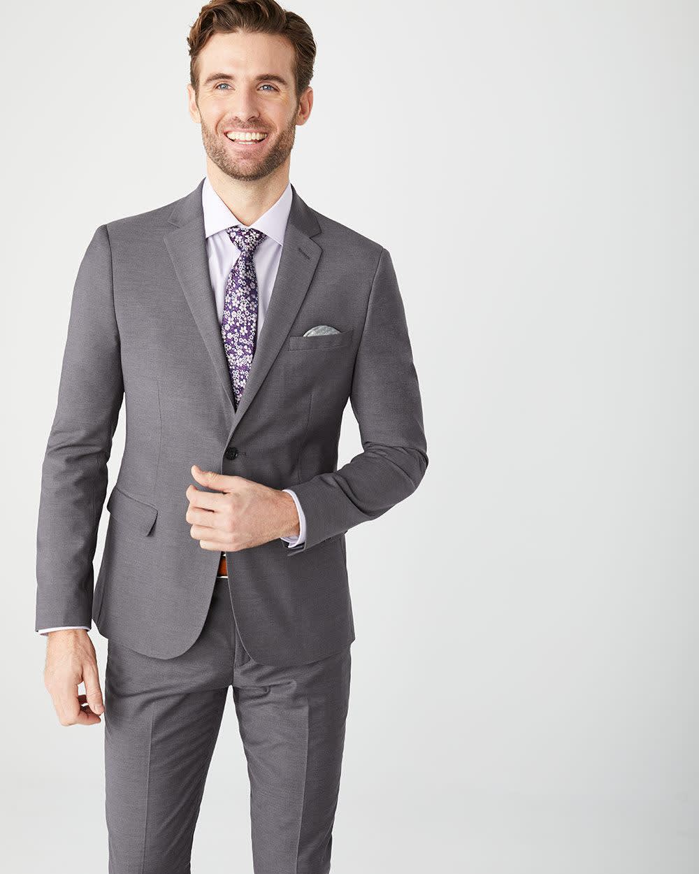 Essential Black Wool-Blend Suit Blazer