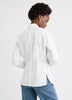 Fitted Long-Sleeve Poplin Blouse