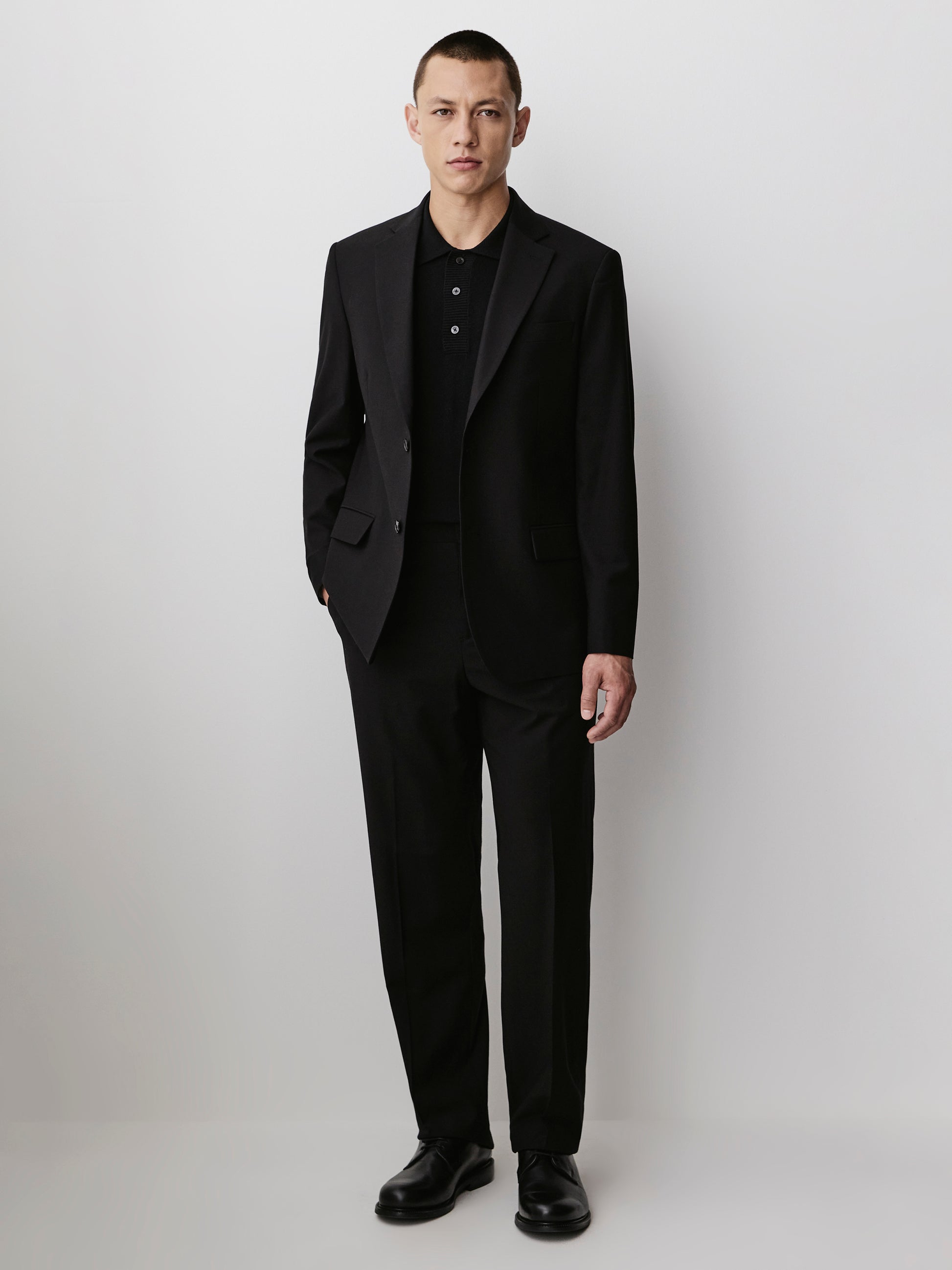 Men's Straight Fit Wool Blend Blazer