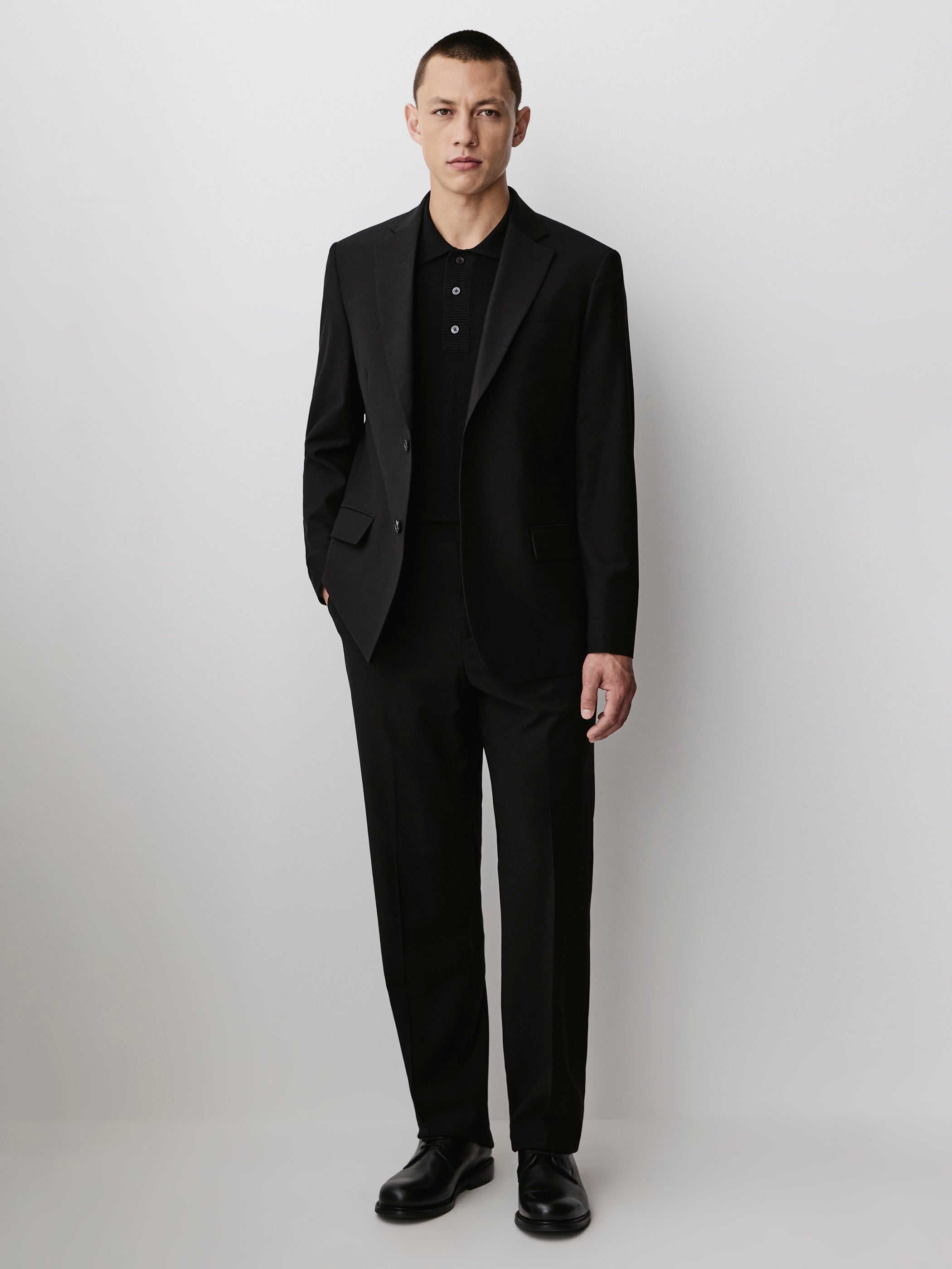 Men's Straight Fit Wool Blend Blazer