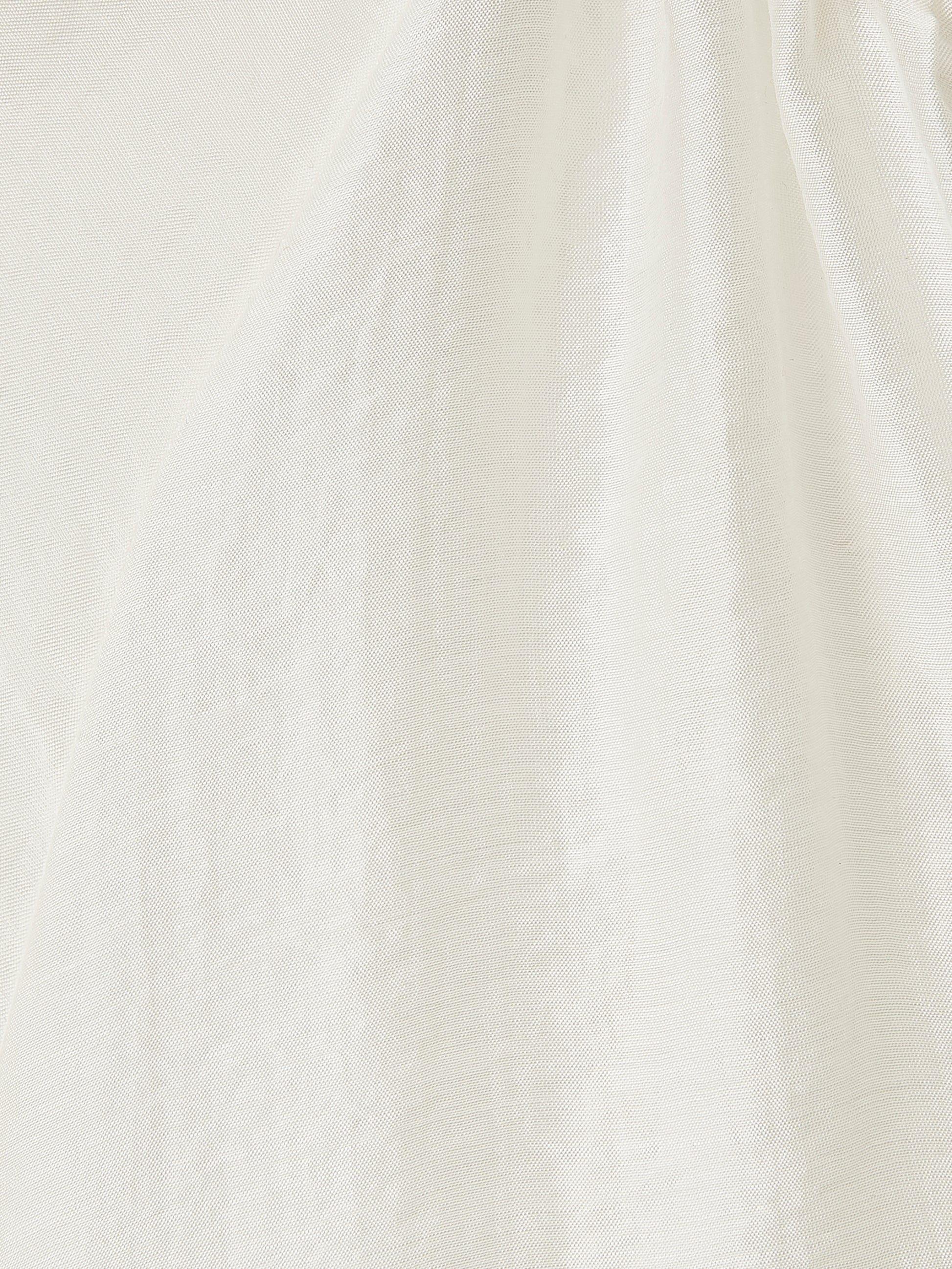 Woven Lyocell Voile Puff Sleeve Blouse