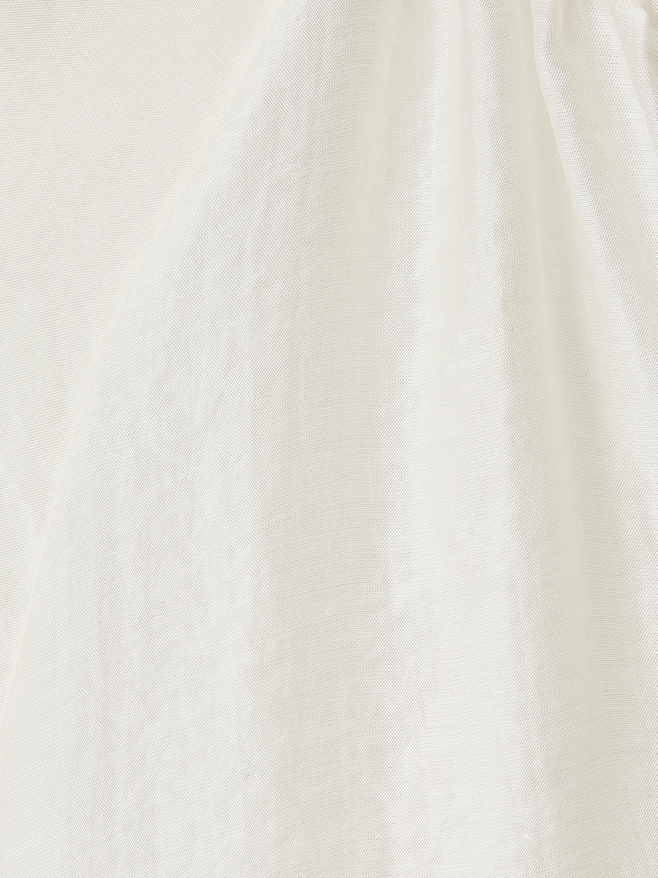 Woven Lyocell Voile Puff Sleeve Blouse