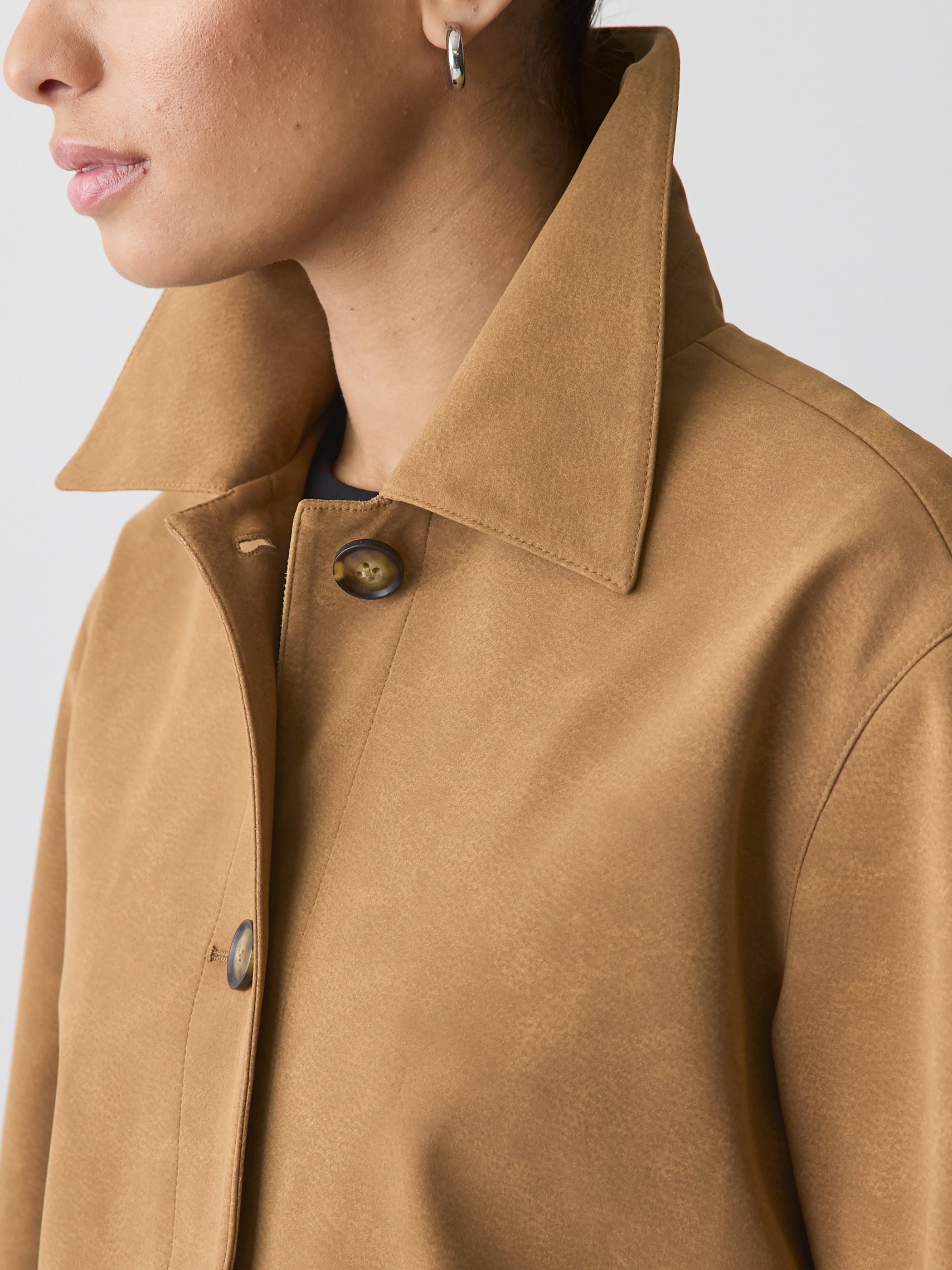 Manteau en Faux Suède