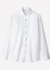 White Tailored Fit Tuxedo Shirt with French Cuffs