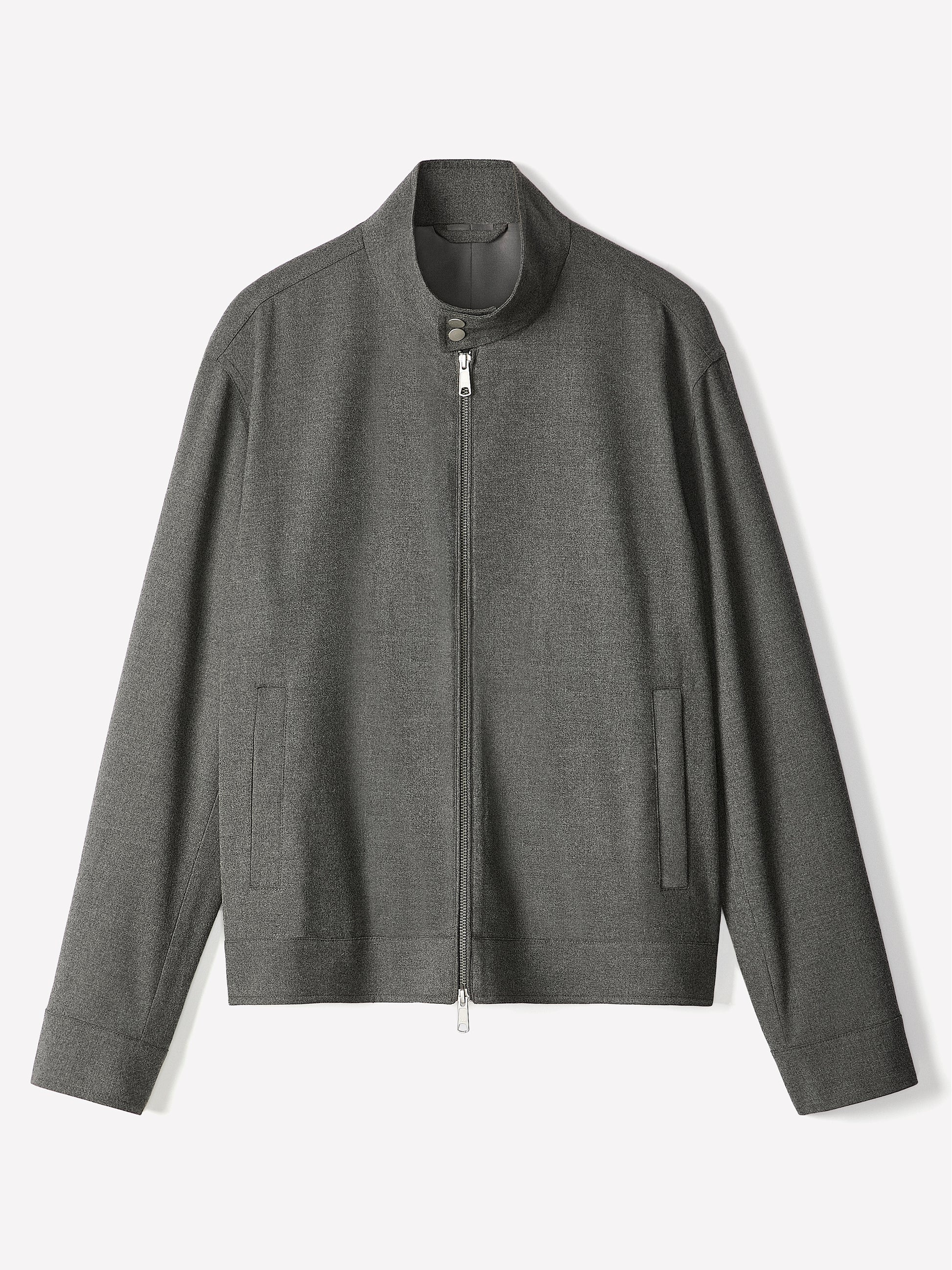 Woven Outerwear Jacket, Brushed Fabric, Men's
