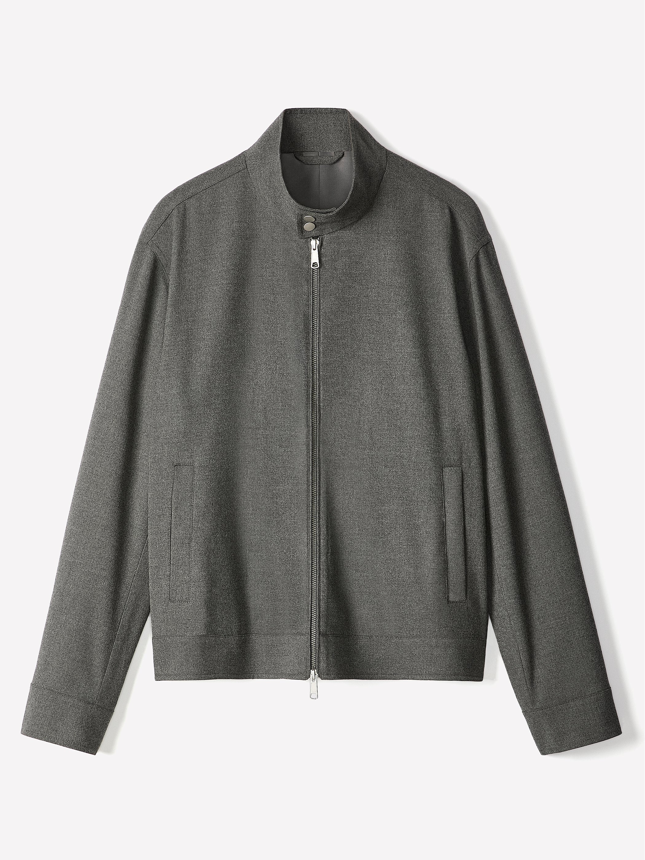 Woven Outerwear Jacket, Brushed Fabric, Men's
