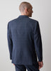 Slim Fit Blue Check Woven Blazer