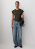 Extended-Sleeve Crew-Neck Tee