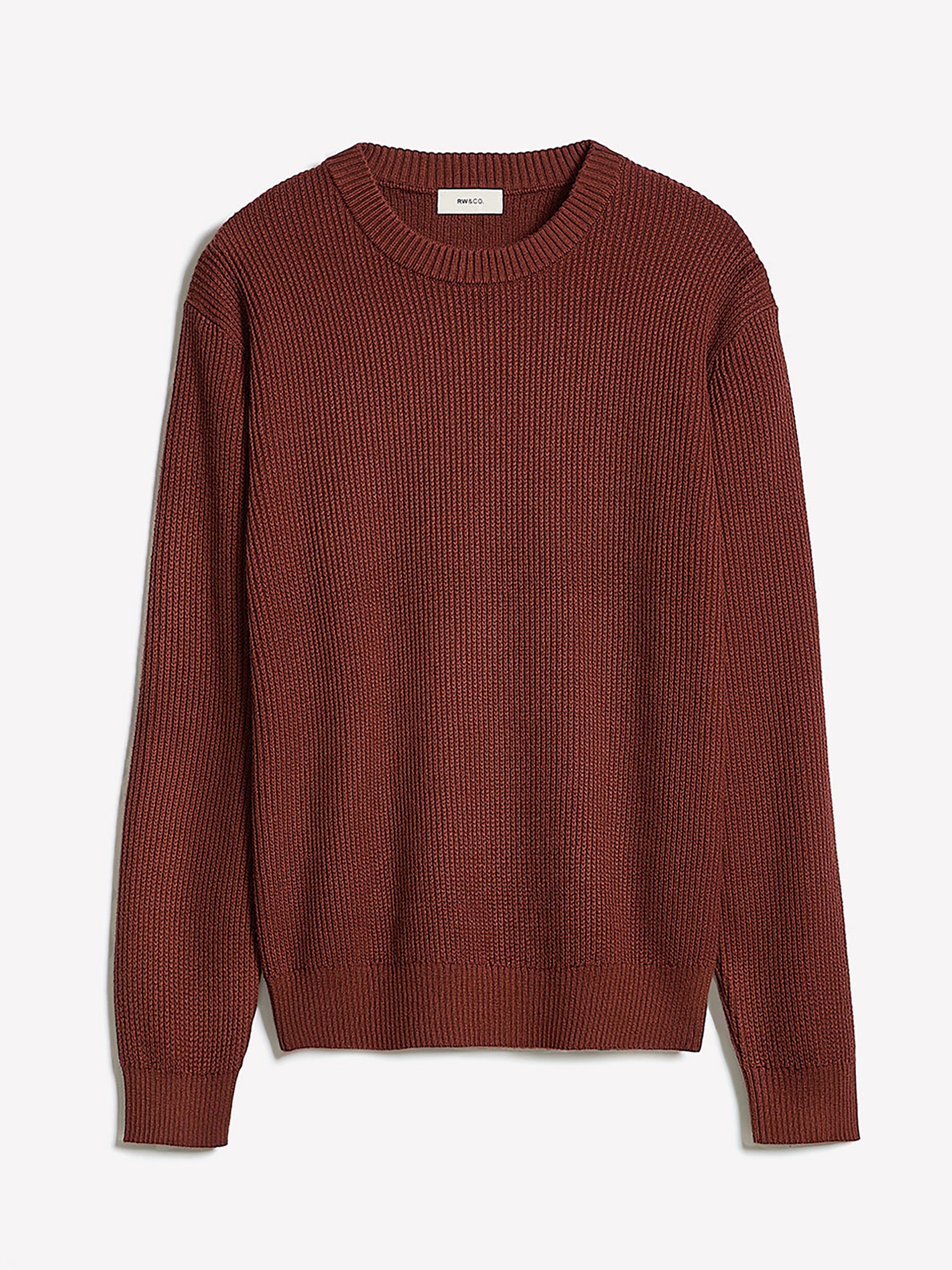 Cashmere-Blend Long-Sleeve Crew-Neck Sweater