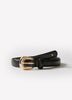 Skinny Leather Studded Belt
