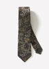 Skinny Tie with Foliage Pattern