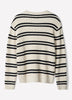 Men's Knit Stripe Crewneck Sweater Cotton Blend