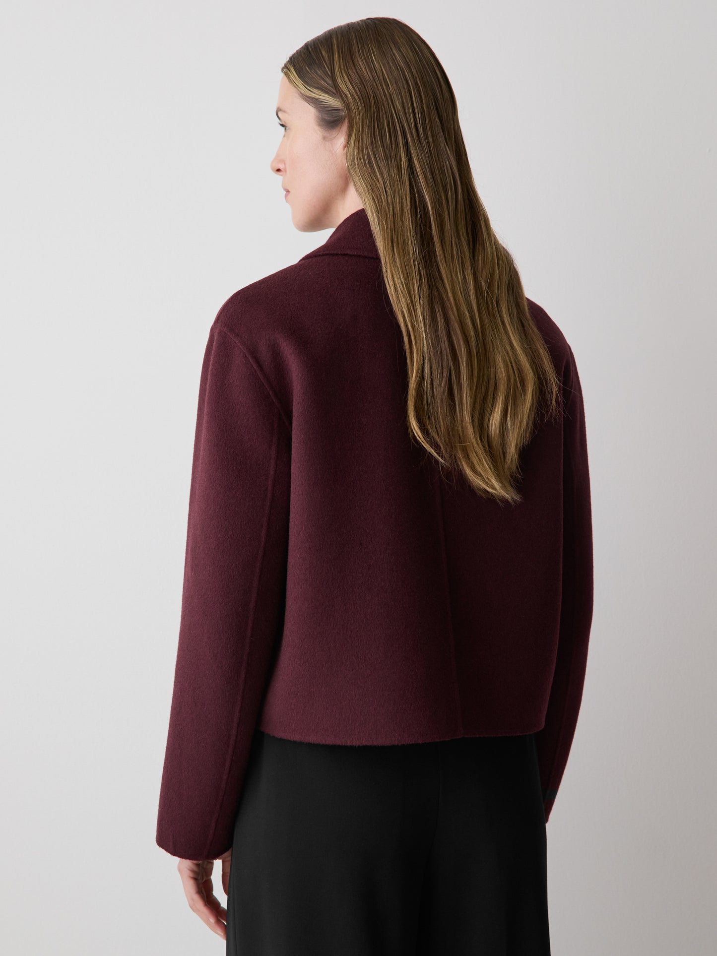 Double Face Wool-Blend Transitional Coat