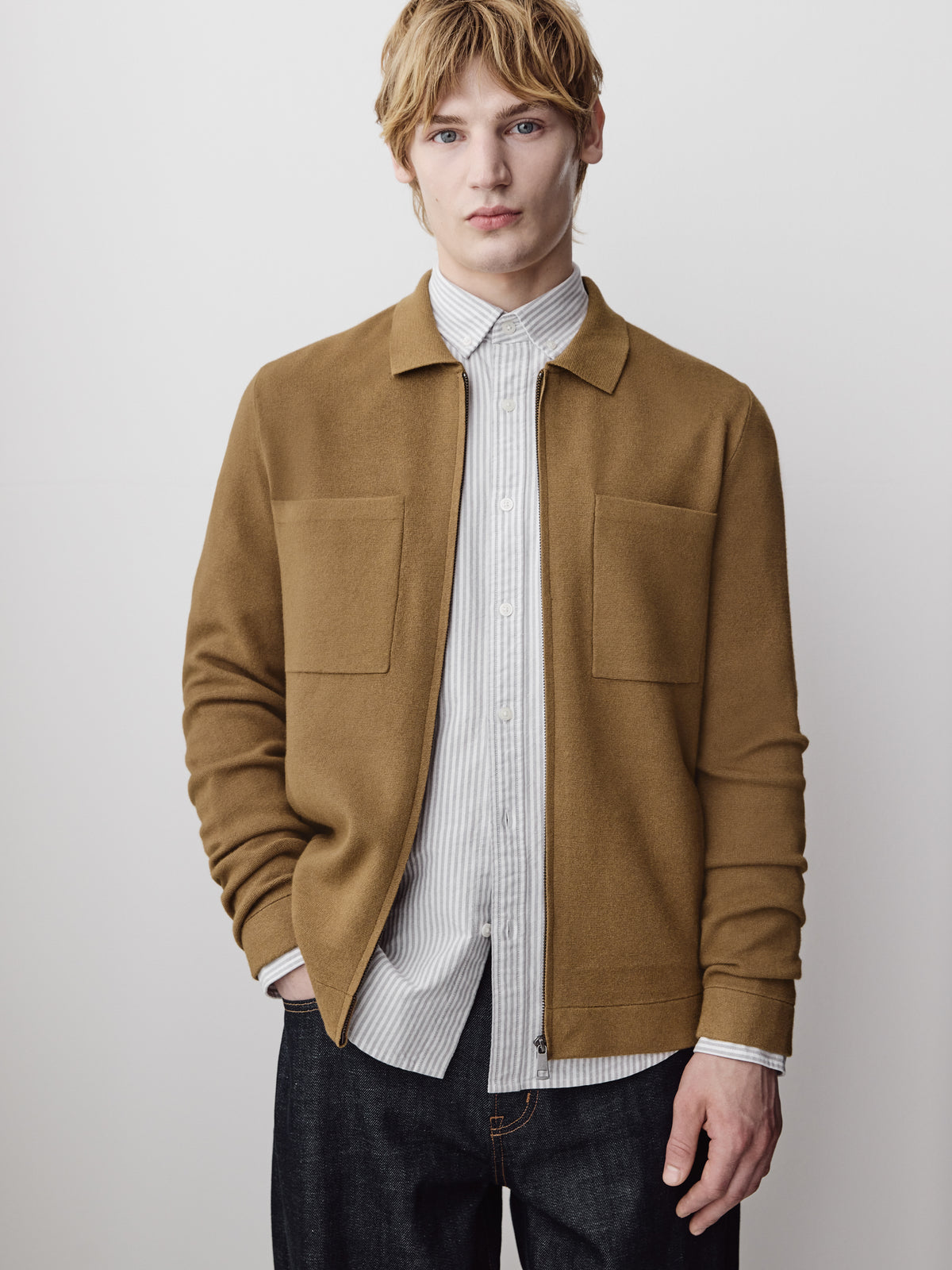 Zipped Sweater Cardigan
