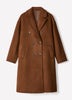 Relaxed-Fit Wool-Blend Double-Breasted Coat