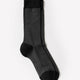 Men's Knit Dressy Pattern Socks, Cotton Blend