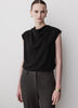 Woven Blouse Luxe Crepe Cowl Neck