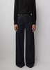 Woven Denim High Rise Ultra Wide Pant