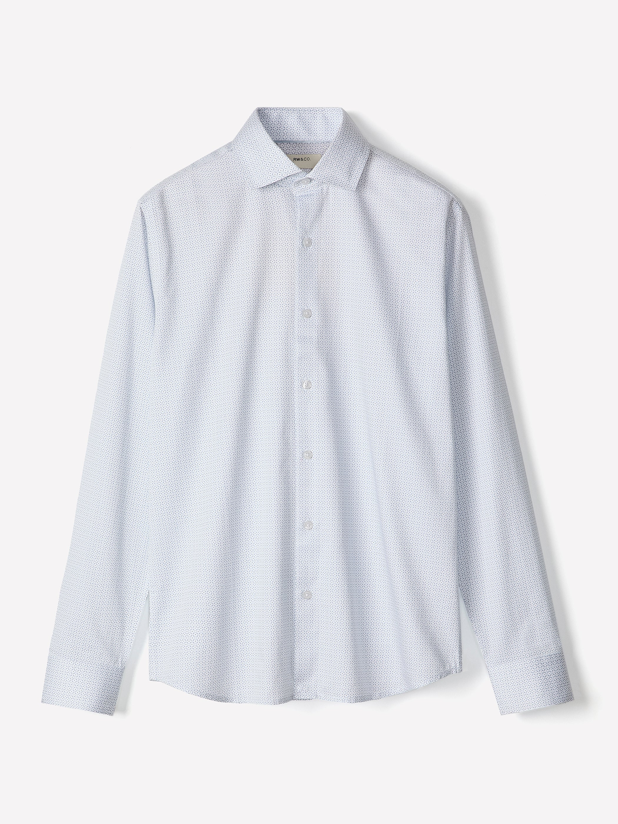 Chemise Habillée à Coupe Ajustée à Motif Géométrique