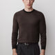 Mens Merino Wool Crewneck Sweater