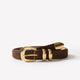 Leather Belt With Metal Loop