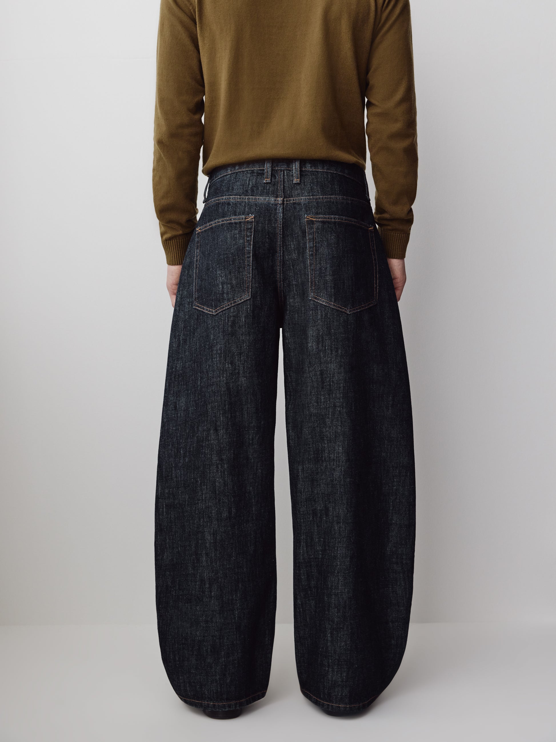 Woven Denim Barrel Fit Jeans Men 100% Cotton