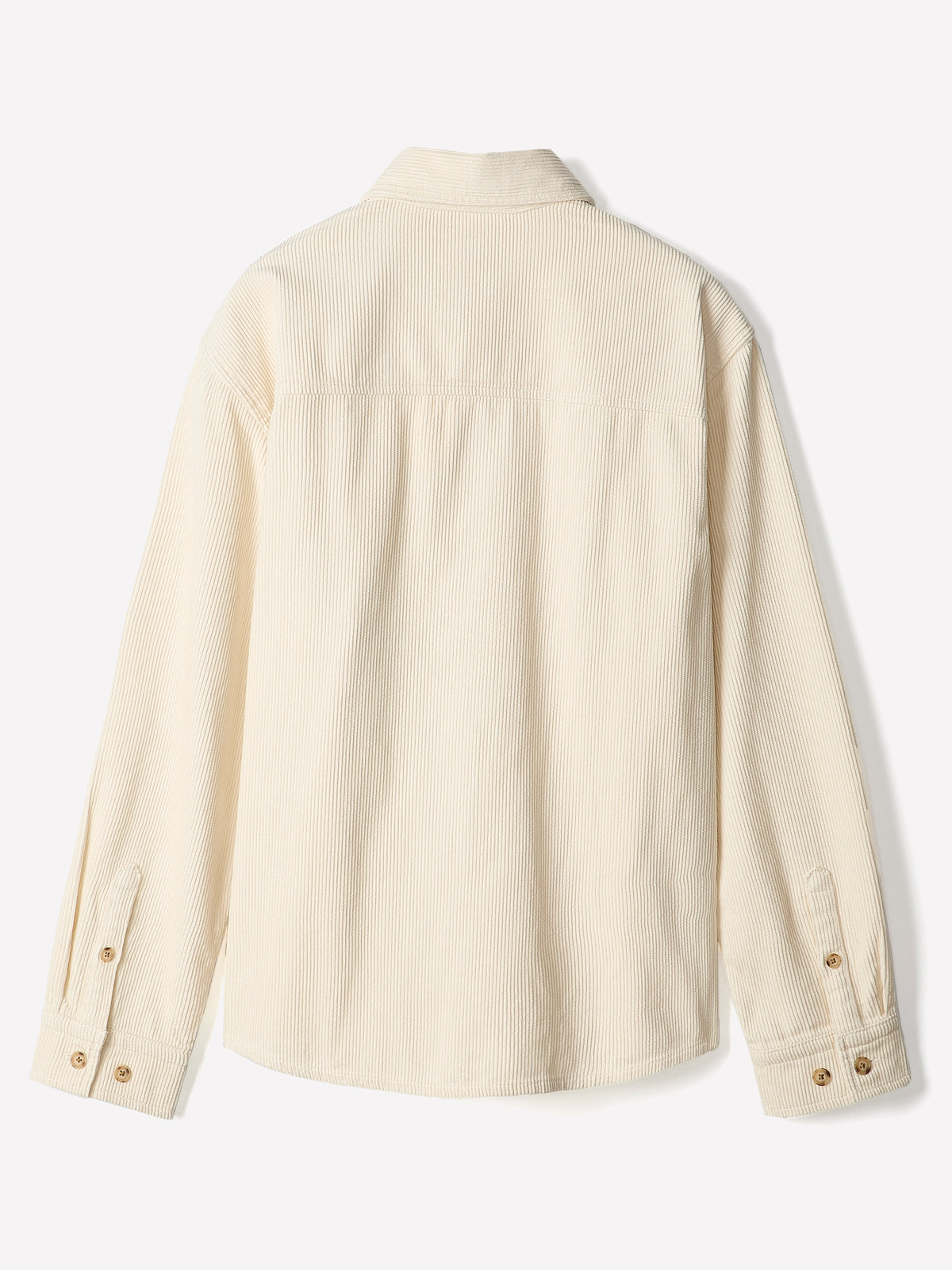 Woven Cotton Tailored Collar Overshirt