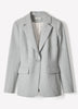 One-Button Fitted Blazer