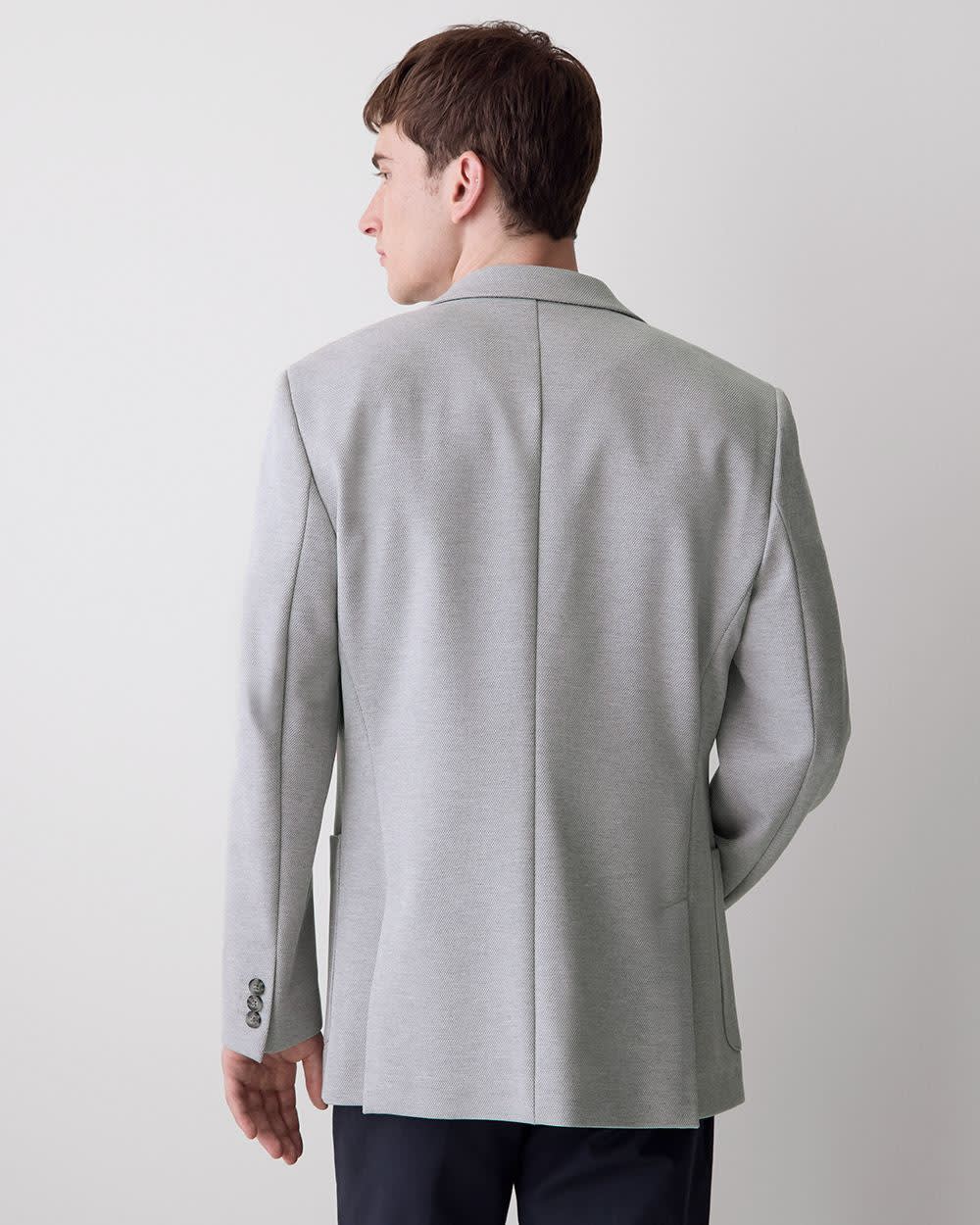 Veston en Tricot à Coupe Étroite