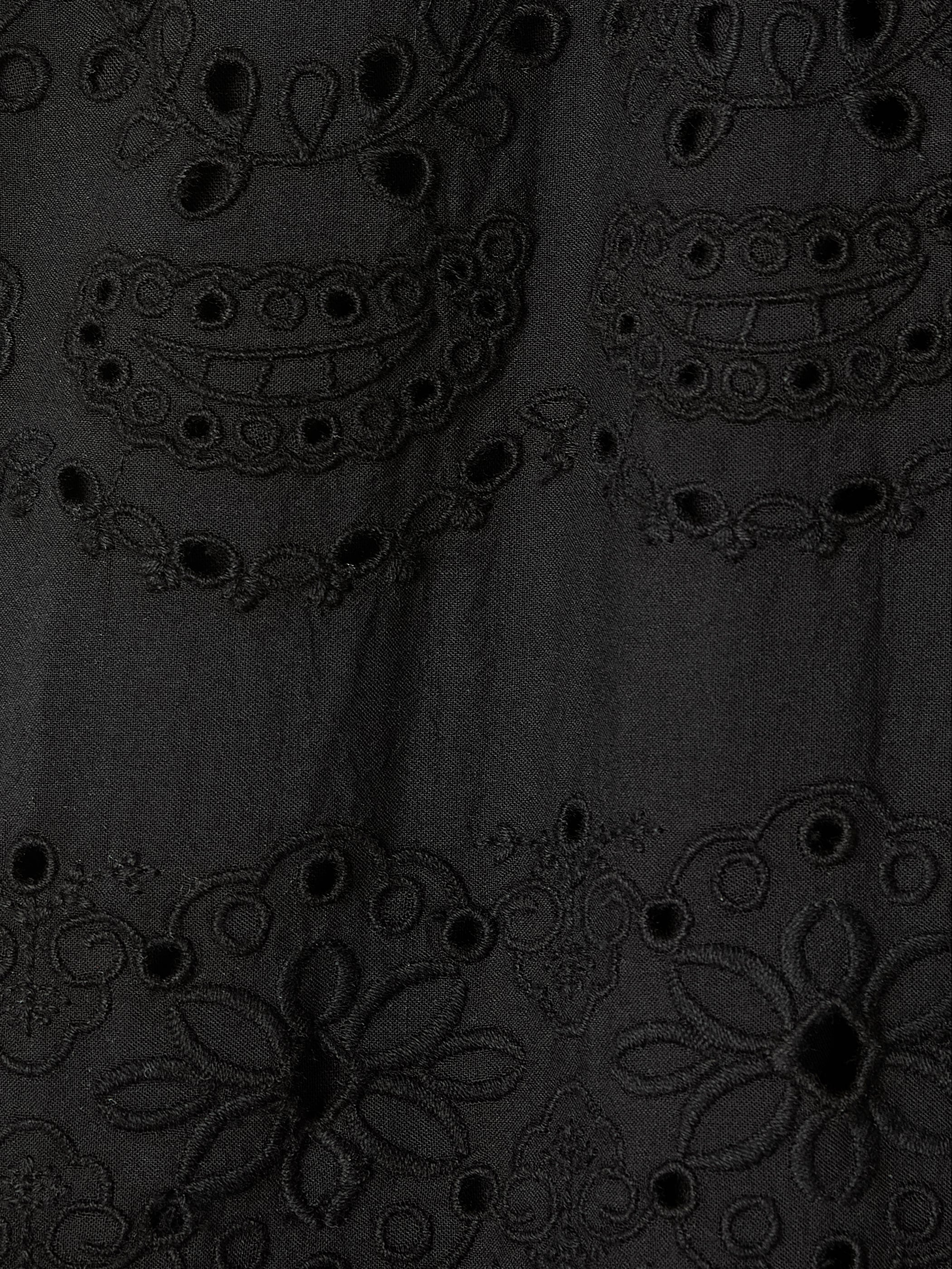 Cotton Eyelet Halter Maxi Dress