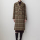 Woven Wool Blend Double-Breasted Long Coat