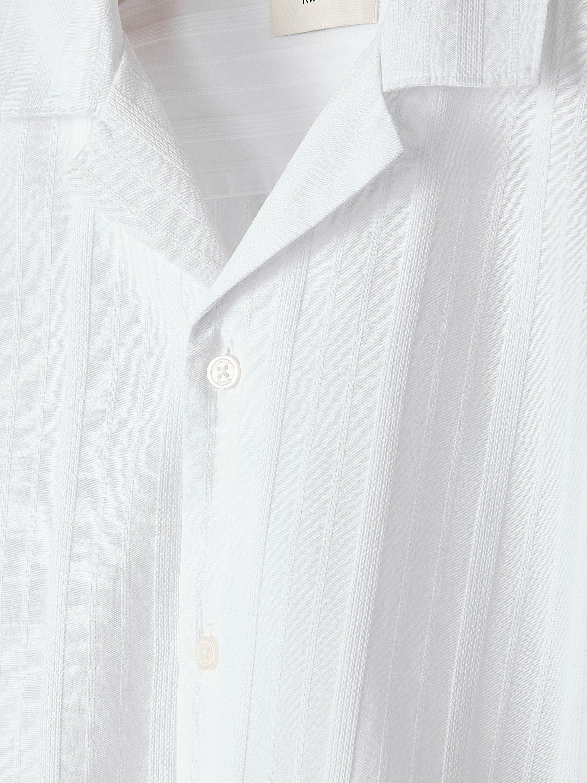 Short-Sleeve Shirt with Camp Collar