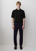 Merino Wool Polo Sweater Short Sleeve