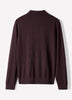 Merino Wool Knit Polo Sweater Long Sleeve