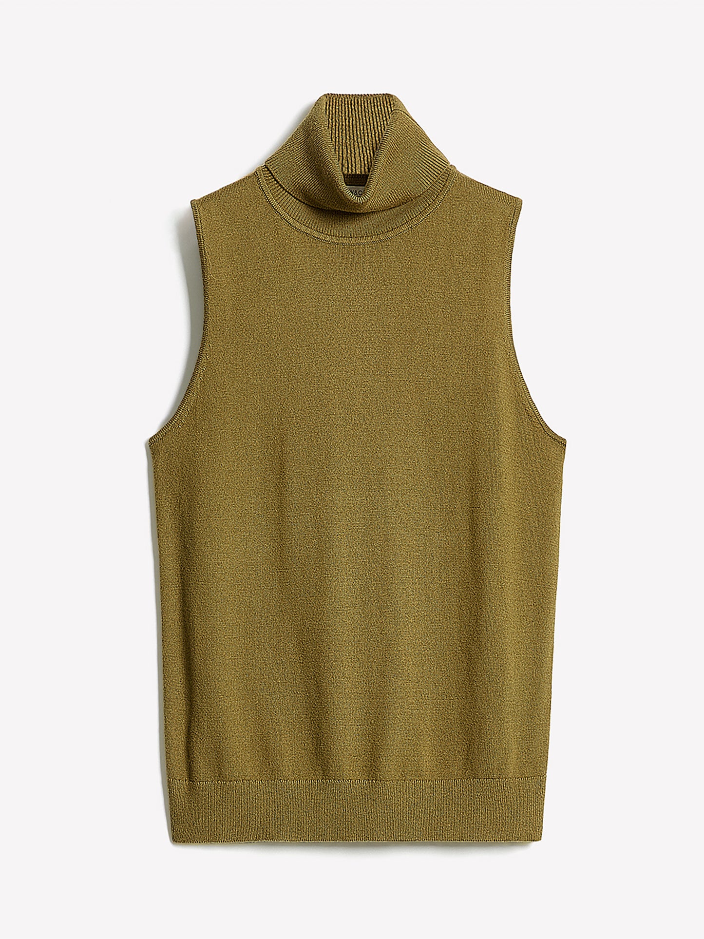 Pull Sans Manches à Col Roulé