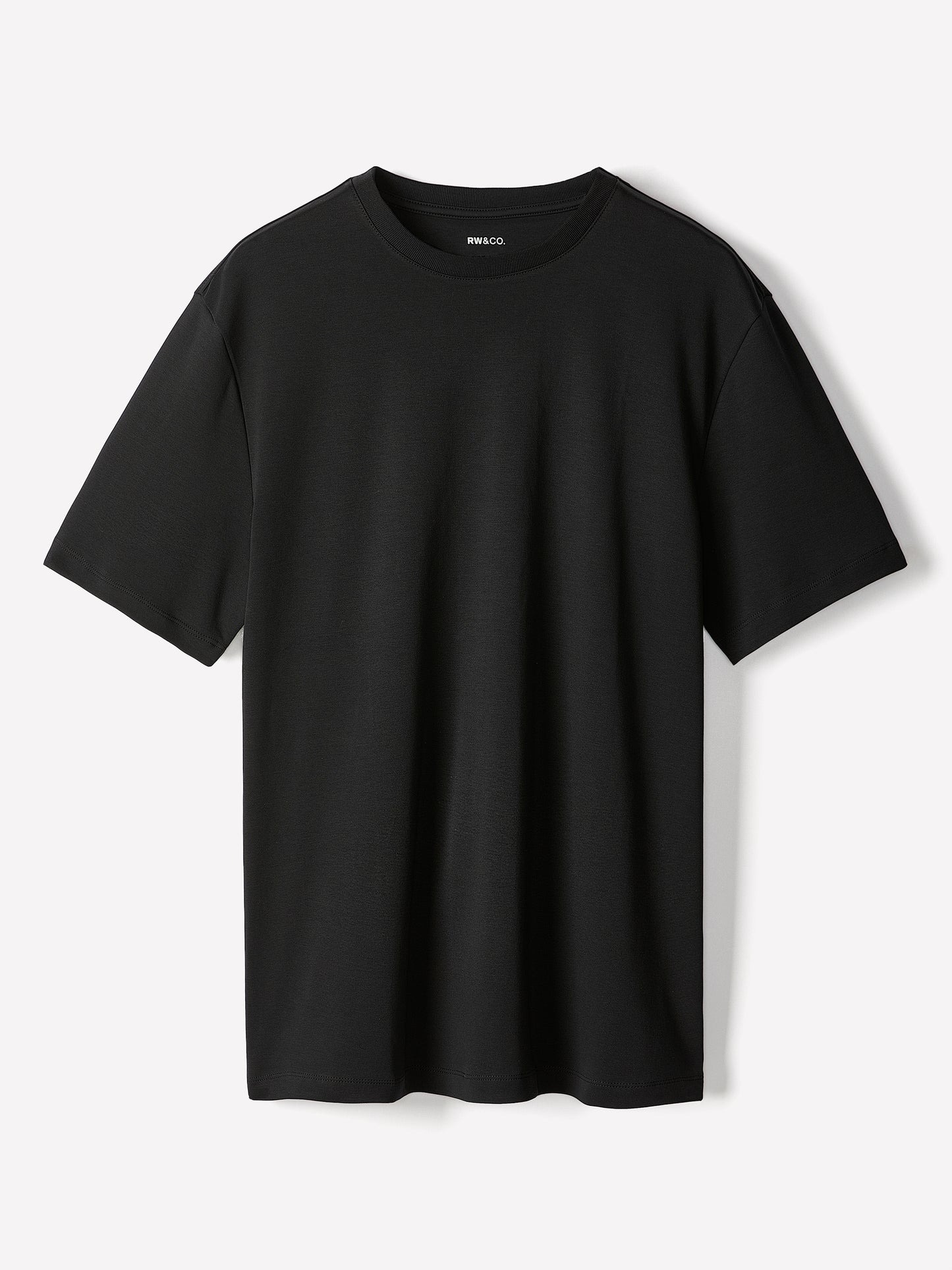 Solid Short-Sleeve Crew-Neck Tee