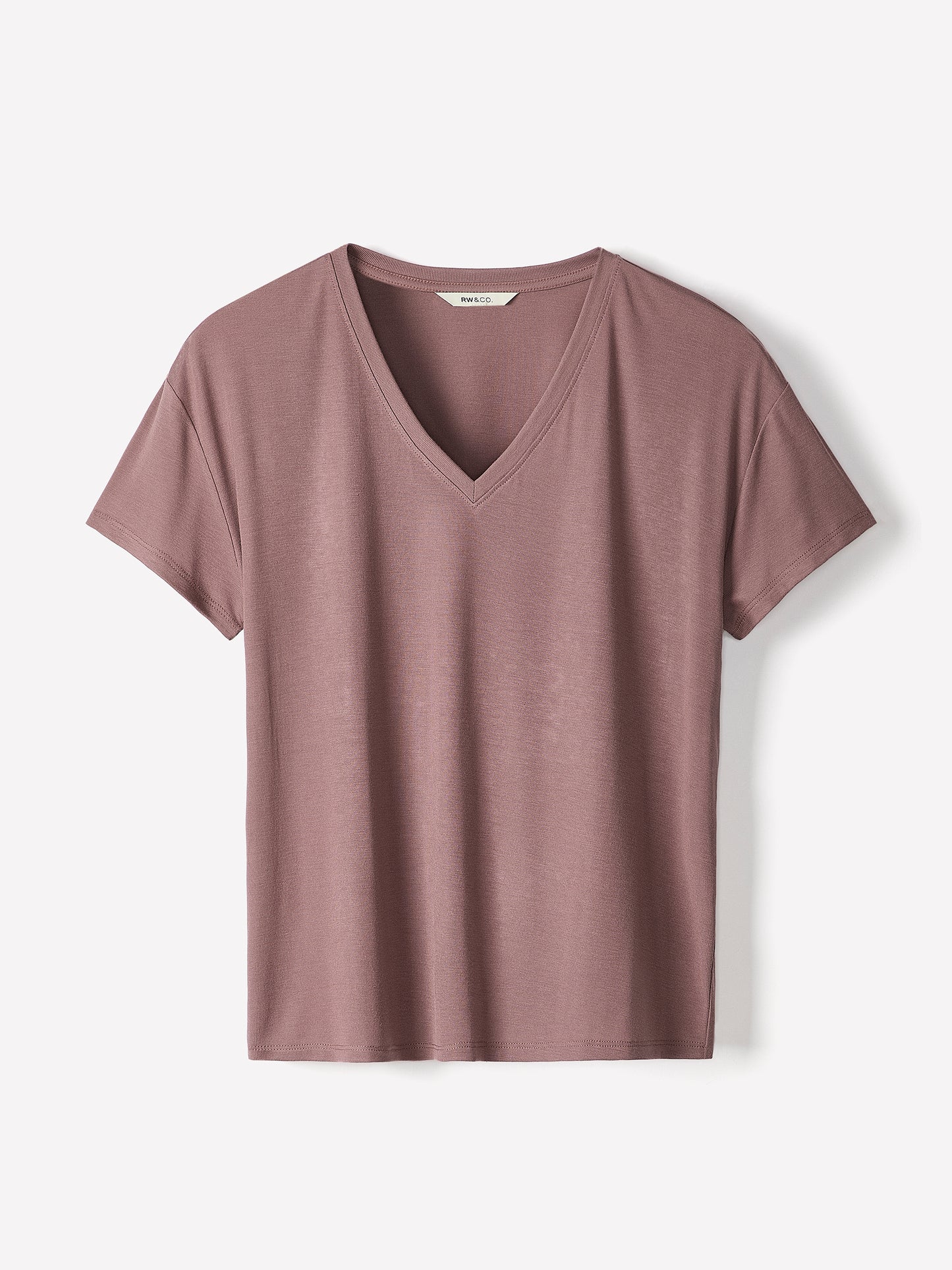 V-Neck Silk-Blend Tee