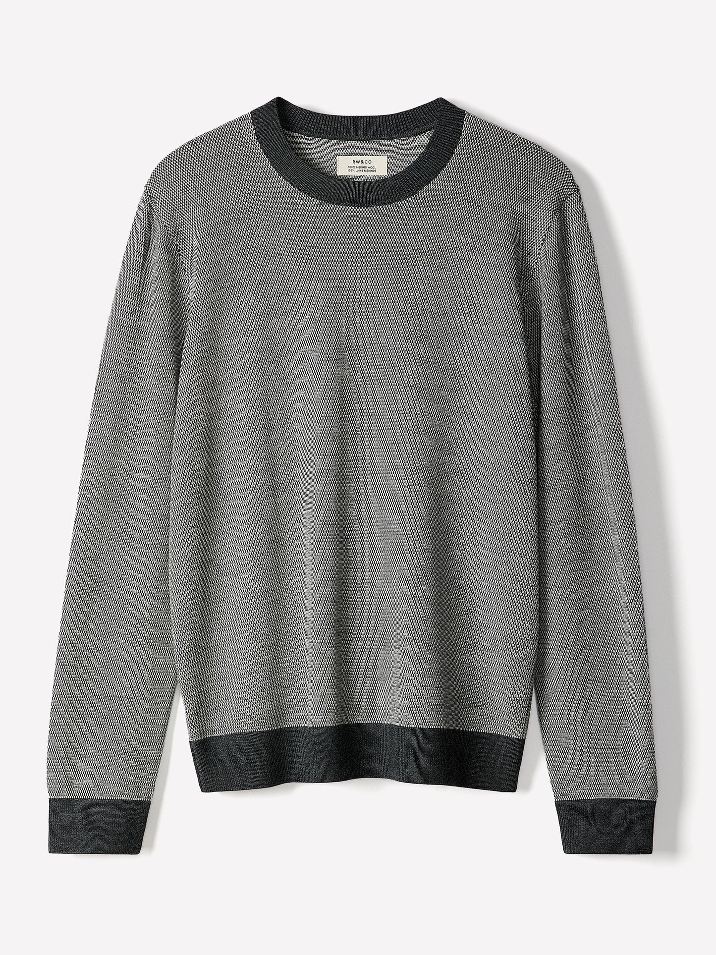 Mens Merino Wool Crewneck Sweater