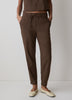 Linen Mid-Rise Tapered-Leg Jogger Pant