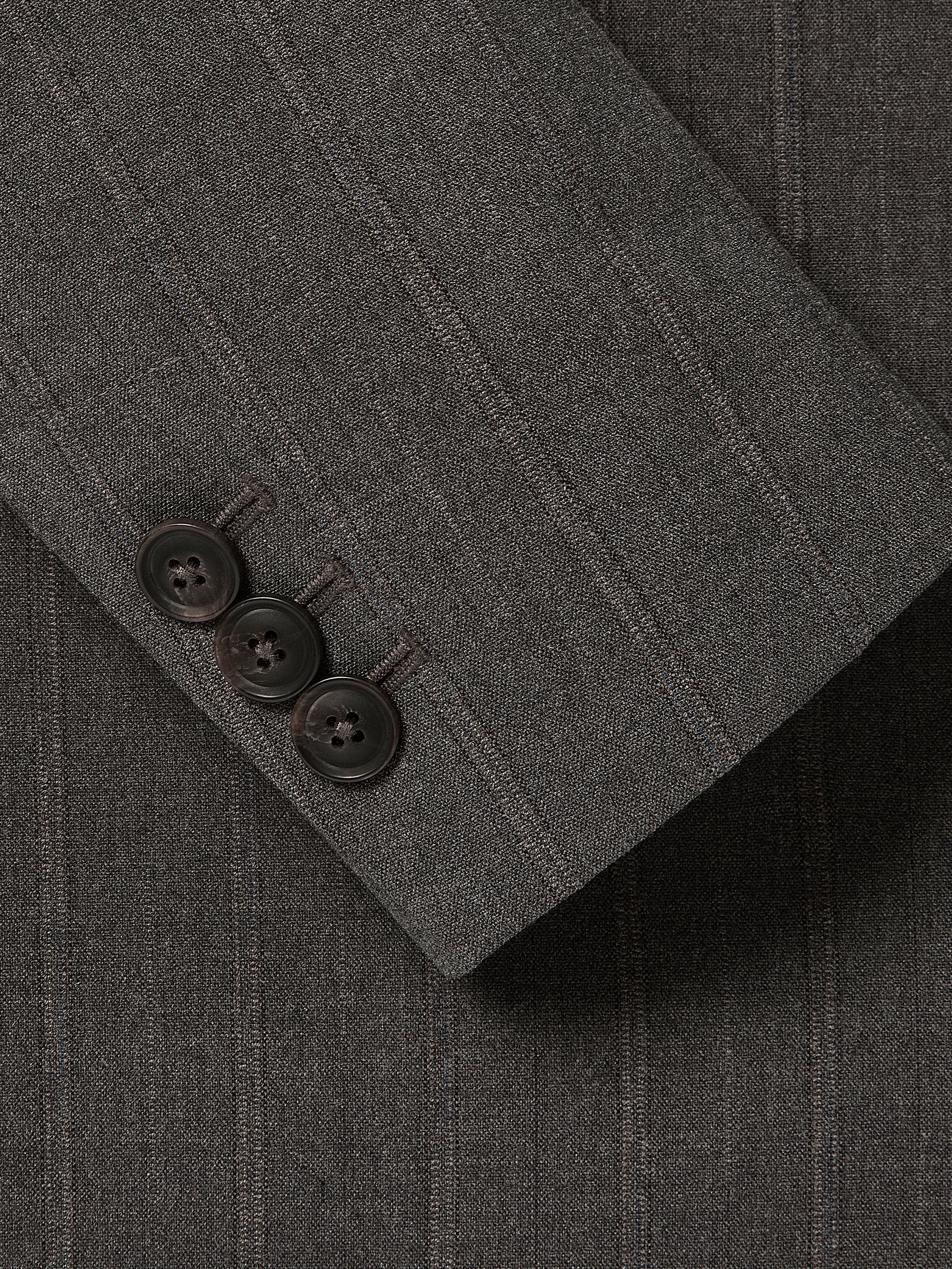 Woven Stretch Classic Relax Blazer with Double-Breasted Closure