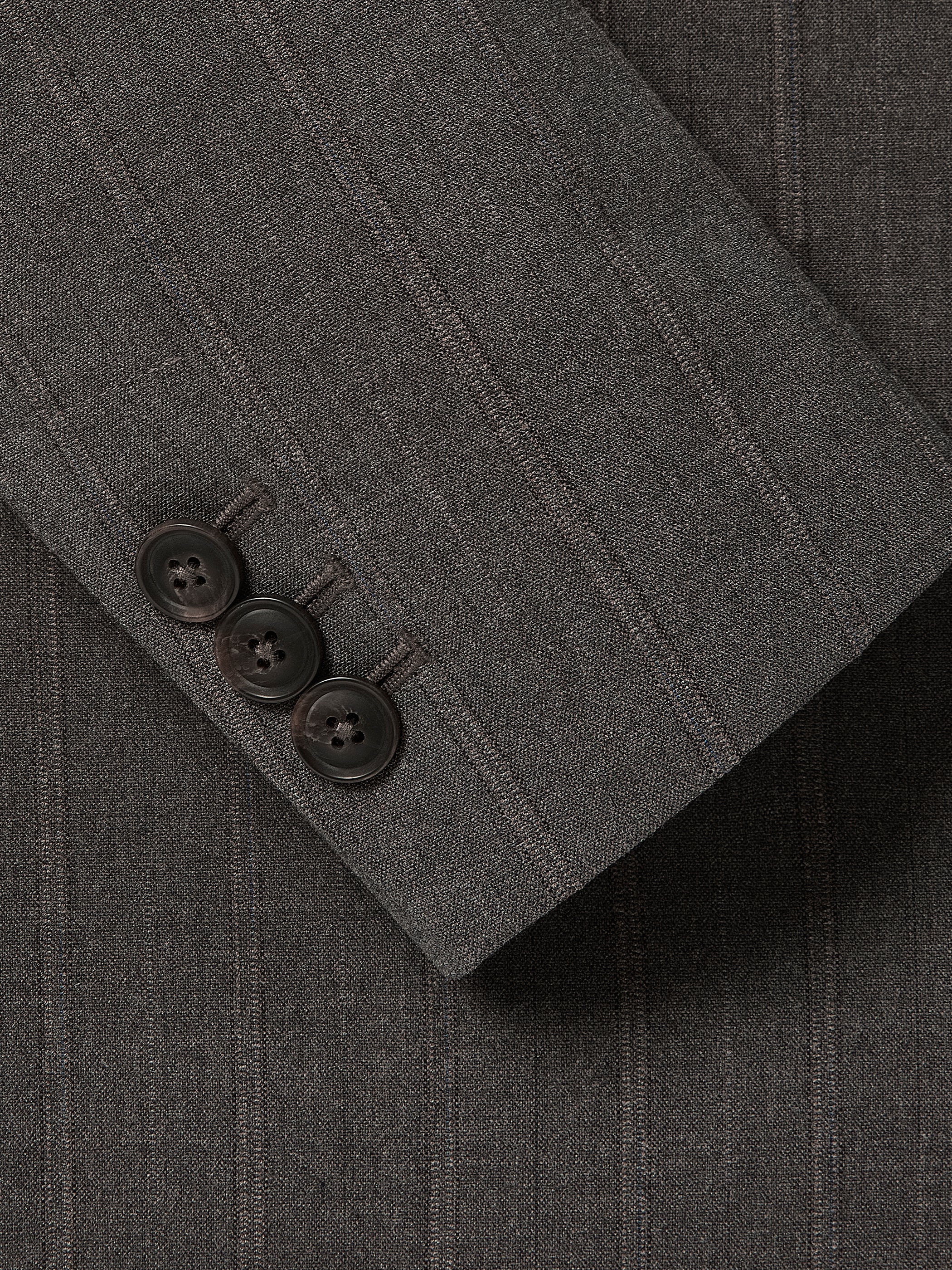 Woven Stretch Classic Relax Blazer with Double-Breasted Closure