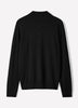 Merino Wool Knit Polo Sweater Long Sleeve