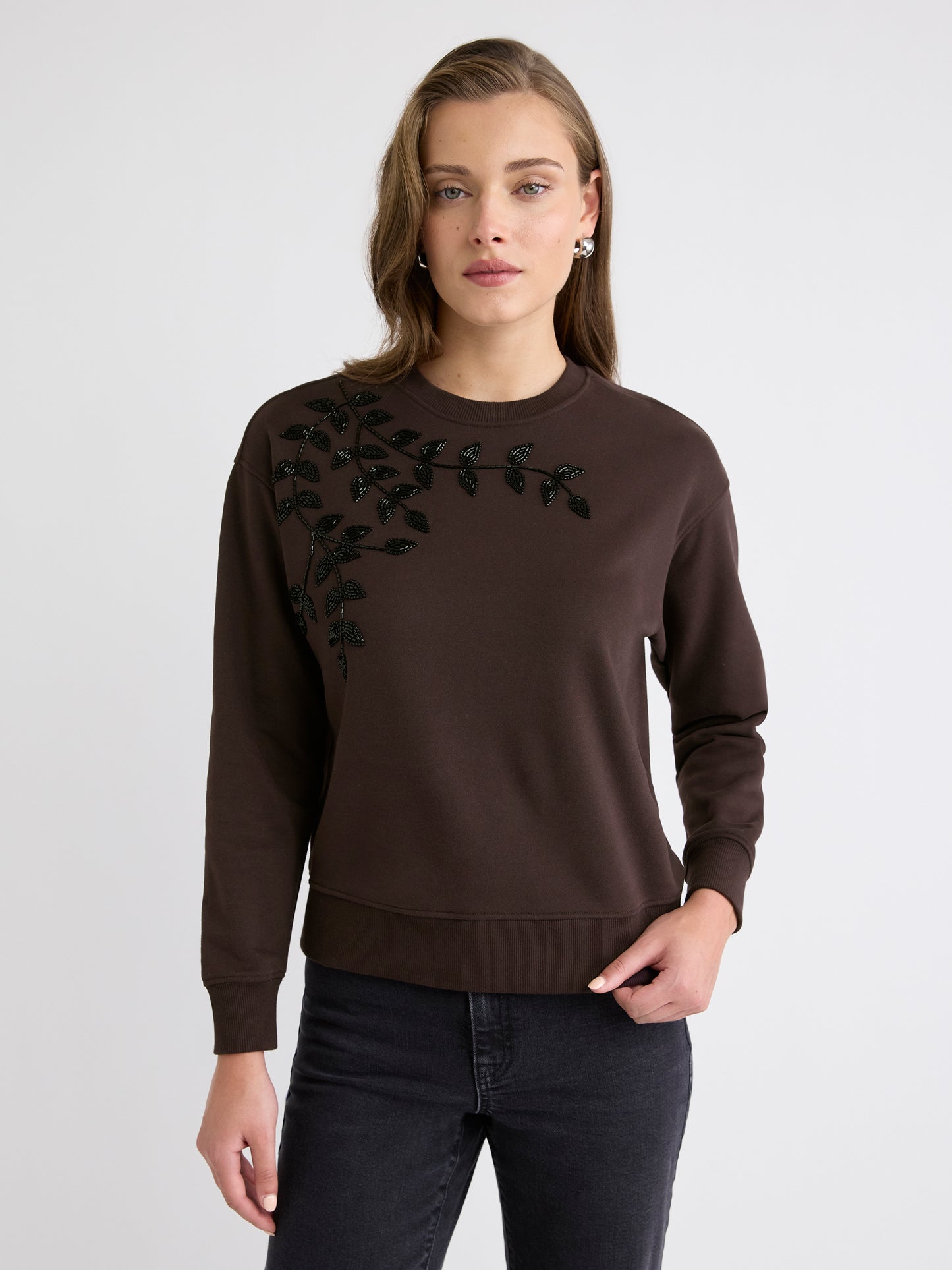 Long-Sleeve Crew-Neck French Terry Sweatshirt