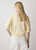 Knit Cotton Cardigan with Elbow Patches