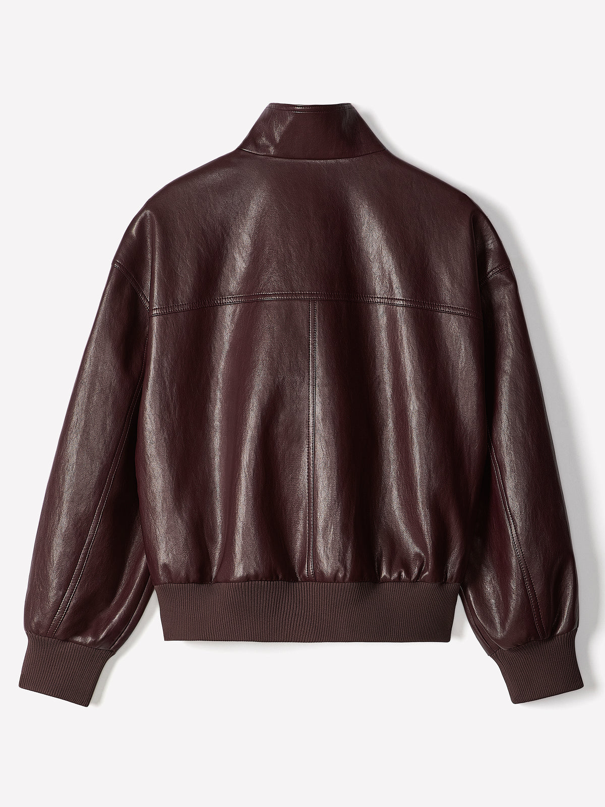 Woven PU Coated Jacket with Funnel Neck
