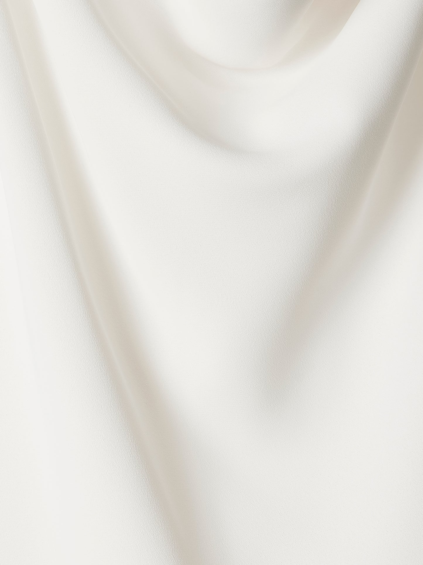 Woven Blouse Luxe Crepe Cowl Neck