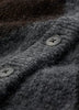 Knit Cardigan with Argyle Pattern, Wool Blend